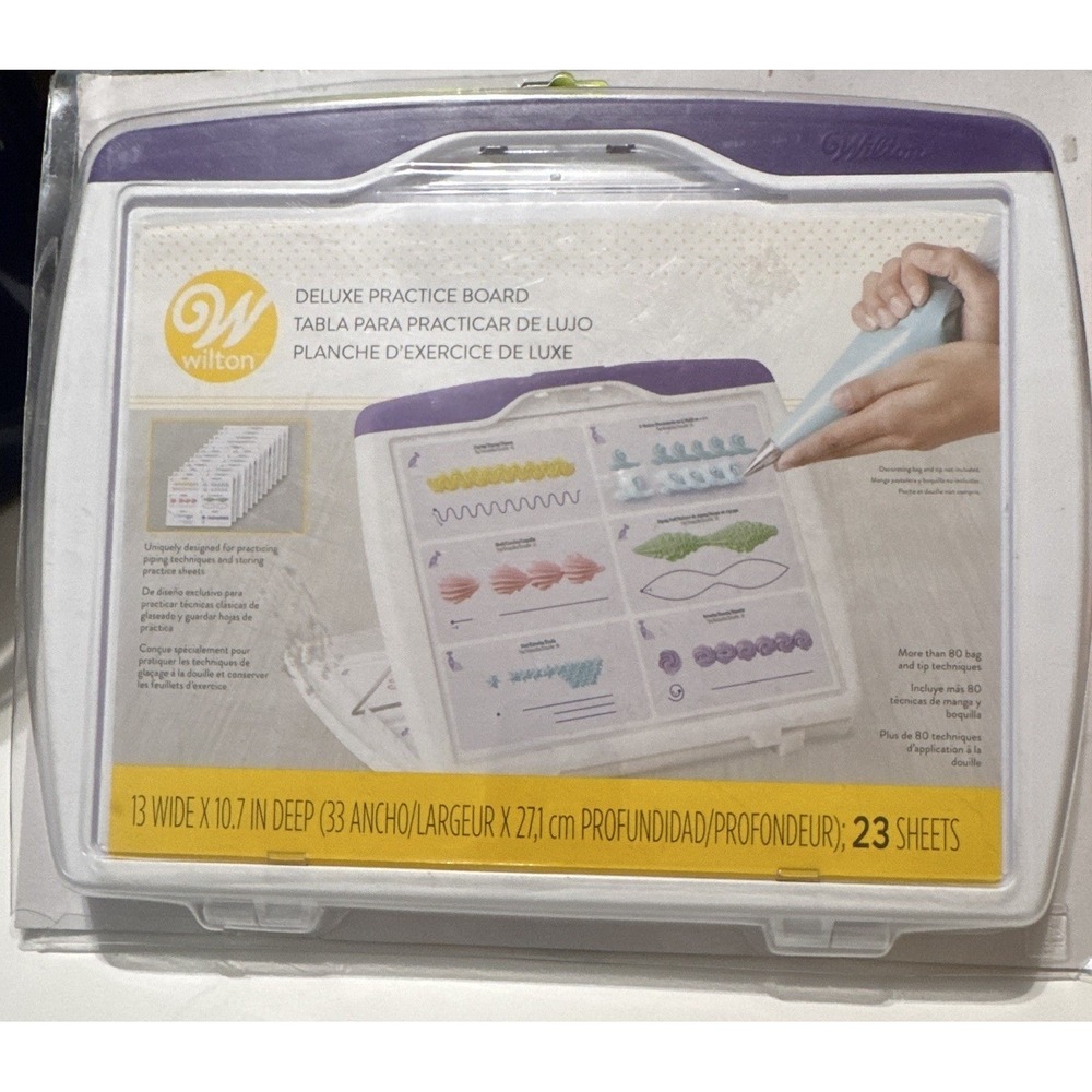Wilton Decorate Smart Deluxe Practice Board Set 23 Sheets 13x10.7 Easy Clean